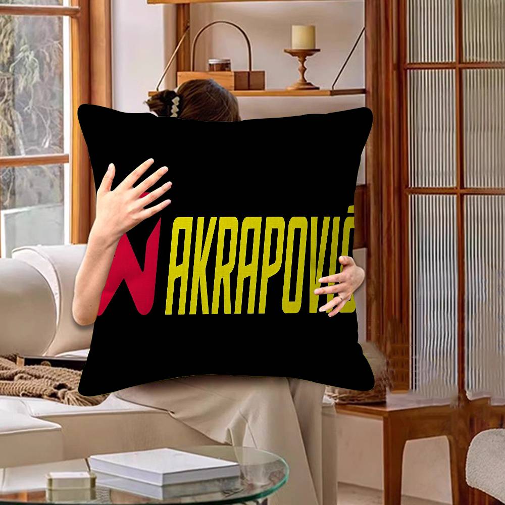 

A-Akrapovics Logo Cushion Cover Car Throw Pillow Case For Sofa Car Christmas Gift 40x40cm 45x45cm 30cmx30cm