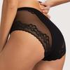 Sexy Lace Underwear for Women Mid Rise Seamless Floral Lace Sheer Briefs Stretchy No Show Hipster Panties