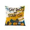 Halloween Anime Kürbis Geist Digitaldruck Kurzer Plüsch Kissenbezüge für Auto Sofa Büro Kissenbezug Heimtextilien