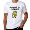 Mens Cotton TShirt Anyone In Cherno Cute Soldier Graphic Print Casual Short Sleeve Tee for Gaming Fans