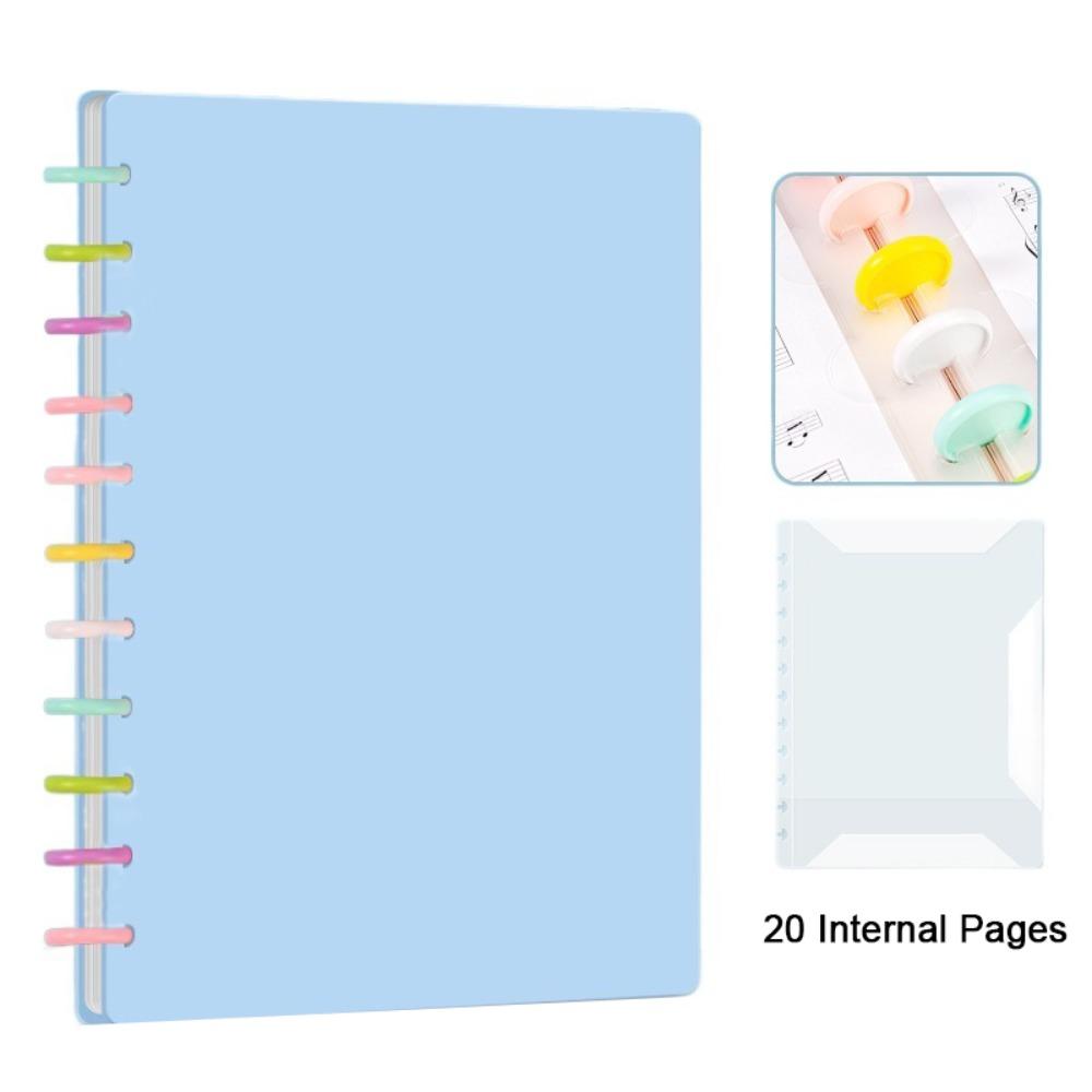 Plastic Music Score Folder A4 Transparent Music Clip Flexible Portable Document Storage Organizer Paper Sheets Protection
