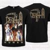 Tmavé tričko Silent Rock s potiskem srpu, trendy outfit, unisex s krátkým rukávem, vysoce kvalitní ze 100% bavlny, Y2k, zboží k albu
