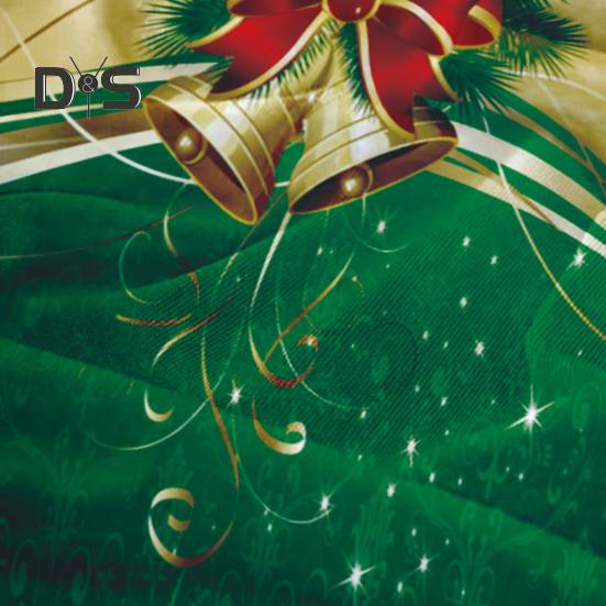 Christmas Chair Cover Dustproof Cartoon Santa Snowman Print Stretchable Fabric Anti-slip New Year Party Decoration Chair Protective Sleeves