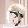 Motorcycle Helmet for Woman Men Electric Bike Half Helmet in Summer with long visor