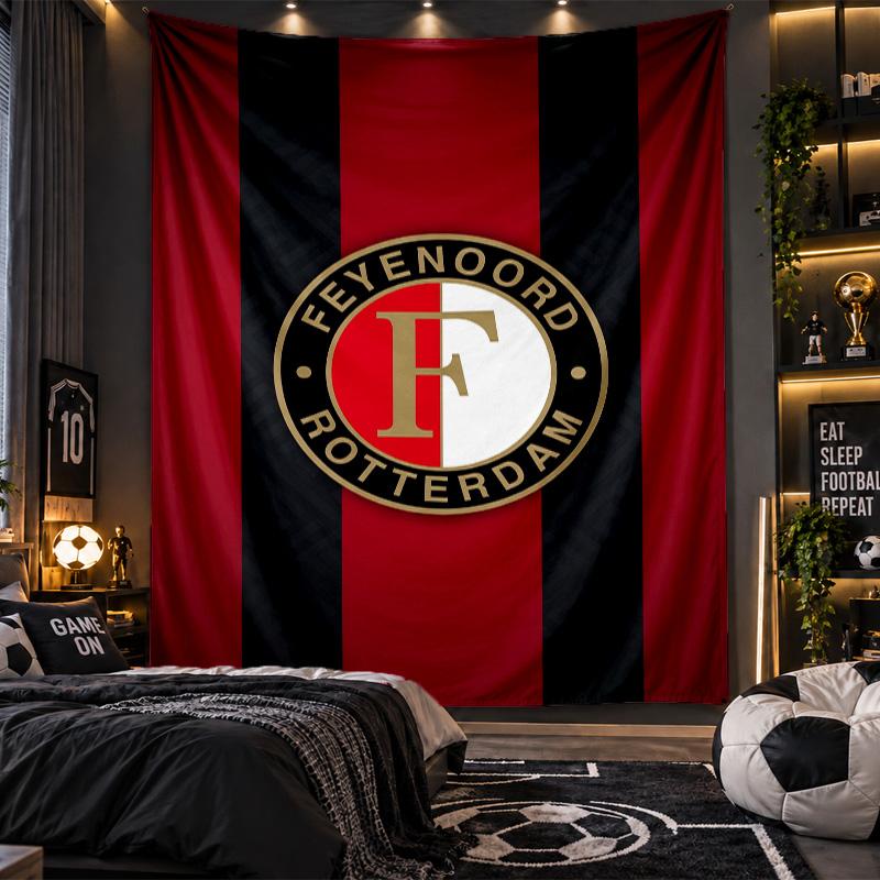 Arazzo da Appendere a Parete Stampa Feyenoord Tessuto per Soggiorno Camera da Letto Decorazione per la Casa