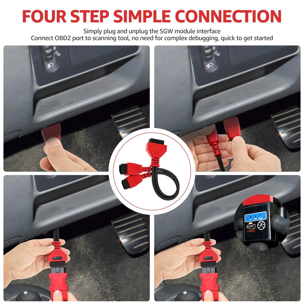 OBD2 Adapter SGW Cable 12+8 adapter Cable Connector Bypass Gateway Protocol Programming for Dodge Ram Jeep Fiat Fca Chrysler MS9