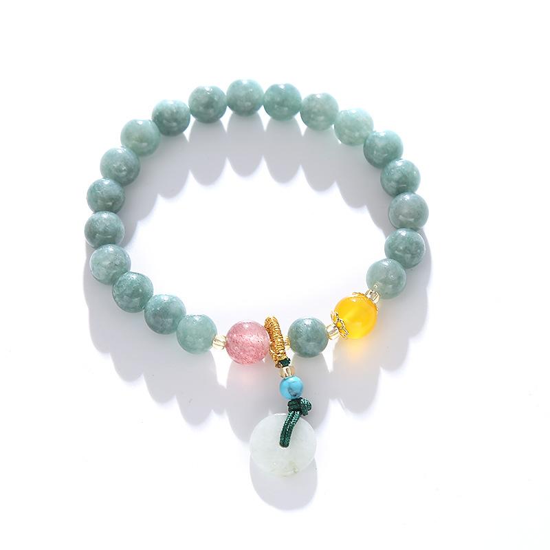 

Agate crystal elastic braceletfashion women daily jewelry gift