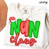 Nan Christmas Comfort Colors Shirt, Grandma Shirt, New Grandma Tshirt, Santa Tee, Xmas Gifts
