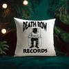 D-Death Row R-Record Label Cushion Cover Natural Linen Pillow Case Double-Sided Print Decorative Sofa Pillowcase Home Decor Gift