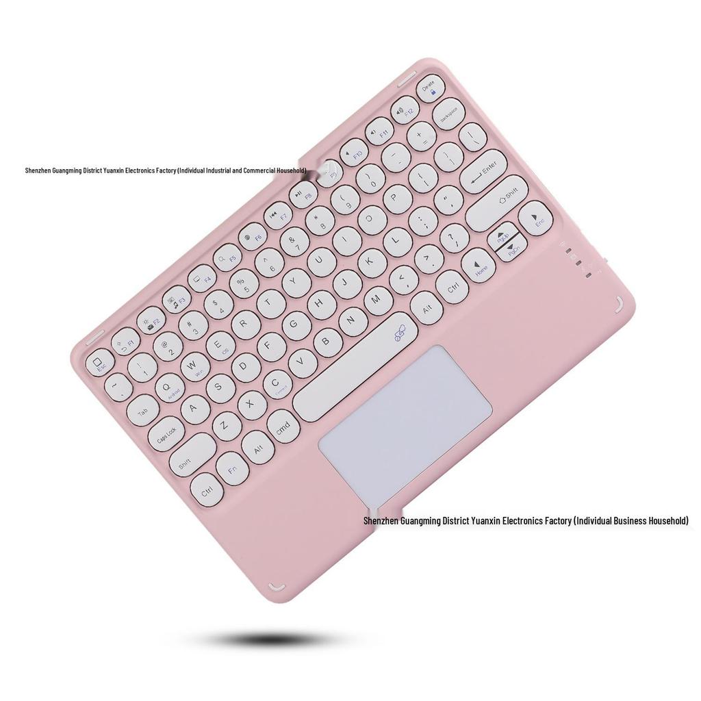 Samsung S10 Lite/S9 FE Tablet Case with 360° Rotating Magnetic Leather Cover and Wireless Bluetooth Keyboard