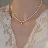Natural Freshwater Pearl Bracelet with Heart Charm - Elegant, Versatile, 2024 Trend Jewelry for Women