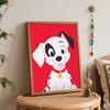 Disney Dalmatian Digital Oil Painting Diy Coloring Handpainted Filling Home Decor Gift, 101 Dalmatians Puppy Canvas Wall Art Painting.