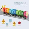 Wooden Caterpillar Train Toy: Cross-Border Educational Velcro Connection for Early Learning