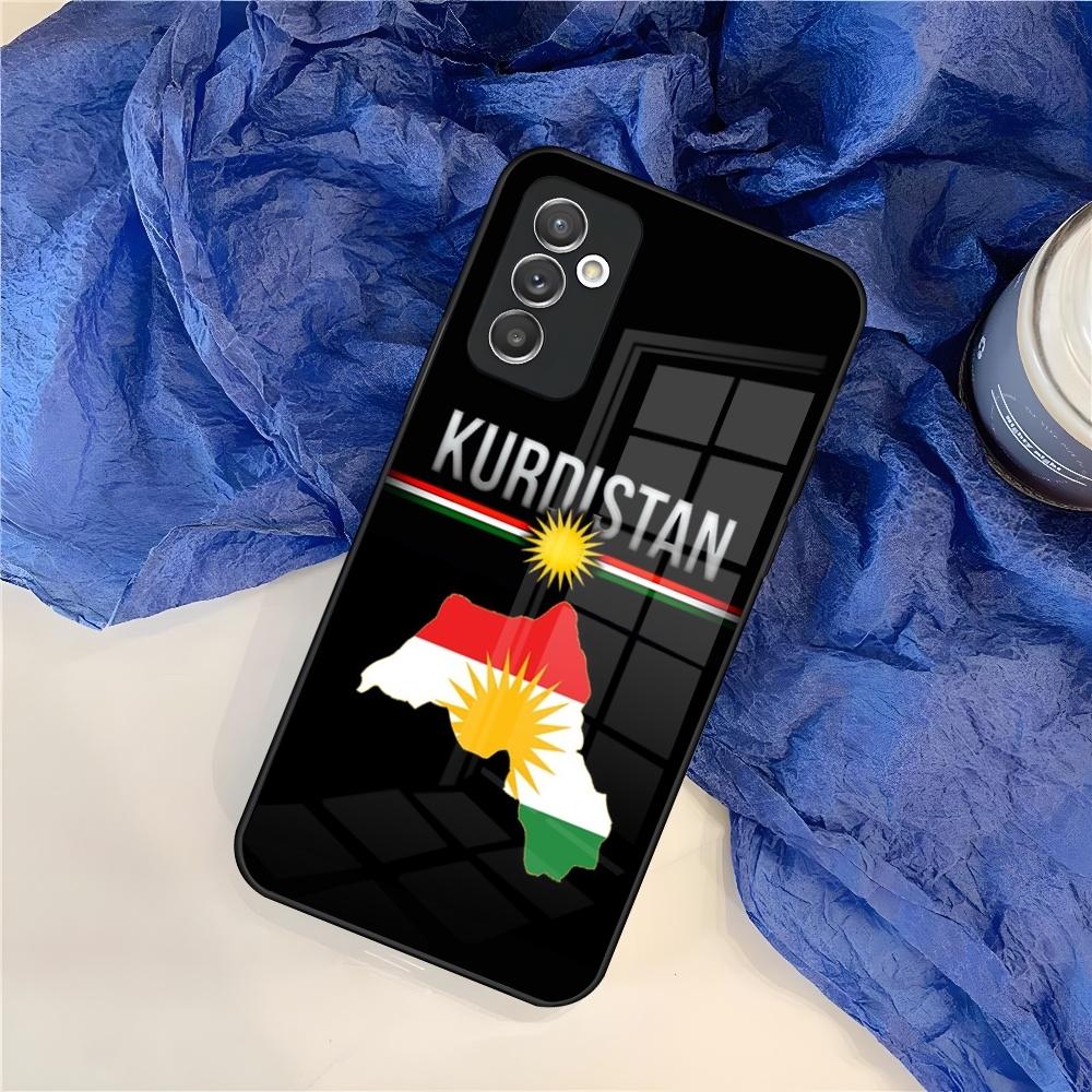 Kurdistan Flagge Handyhülle für Samsung S25 S24 S30 S21 S23 S20 S22 Fe S10 E S9 Note 20 Pro Ultra Plus Glas Hülle