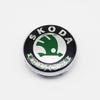 Autocolant Auto Nou 2025 4 Bucăți 56mm Capace Centru Roată Autocolant Domed din Aluminiu Logo Insignă din Aliaj Pentru Skoda Rapid Octavia A5 RS Kodiaq Fa