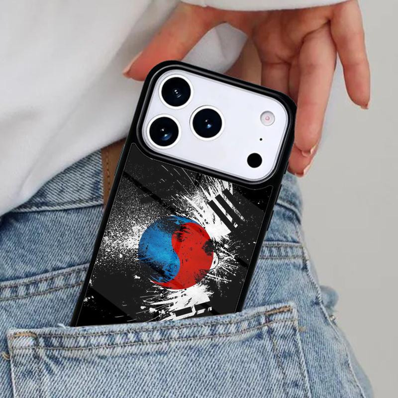 Funda de Teléfono Suave con Bandera de Corea del Sur para iPhone 17ProMax 12 13 14 15 16e 17 Pro Max Plus Cubierta de Aire