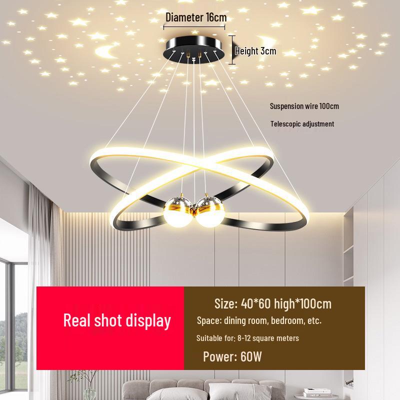 Modern Starry Sky Chandelier for Dining Room, Bedroom, or Bar Counter