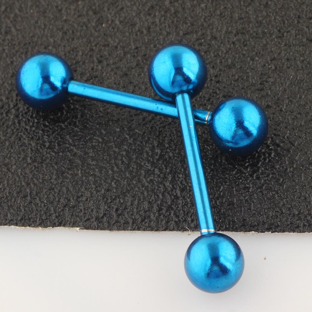 Stainless steel tongue stud C-shaped minimalist nose stud nose ring piercing accessory