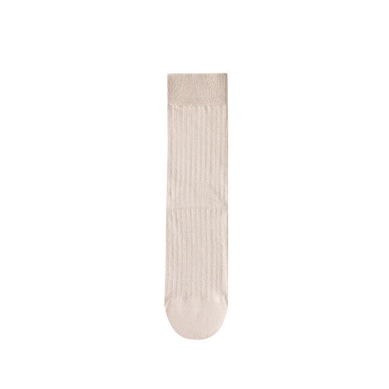 Women's Spring and Summer New Mesh Breathable Candy Colored Pure Cotton Pile Socks