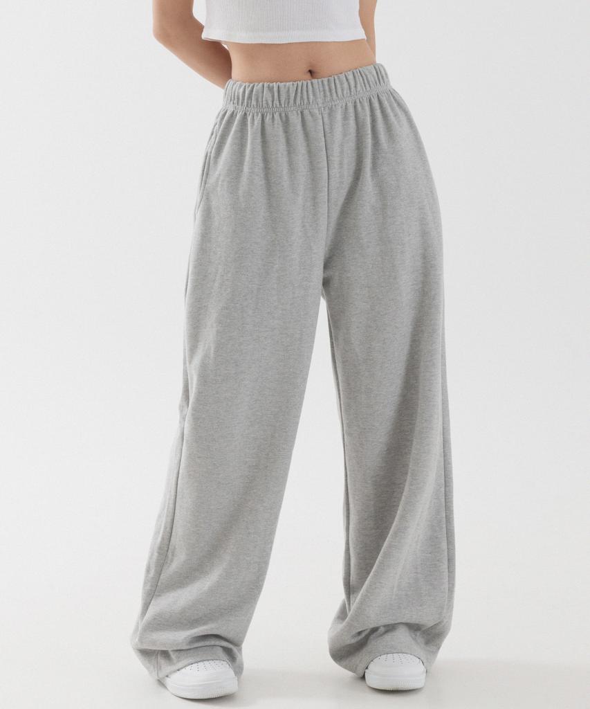 PIANER Relaxed Wide Long Sweatpants (Melange)