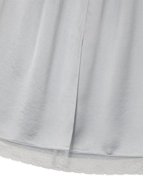Sunday Fruits Market W) Sun Silky Lace Skirt Skyblue