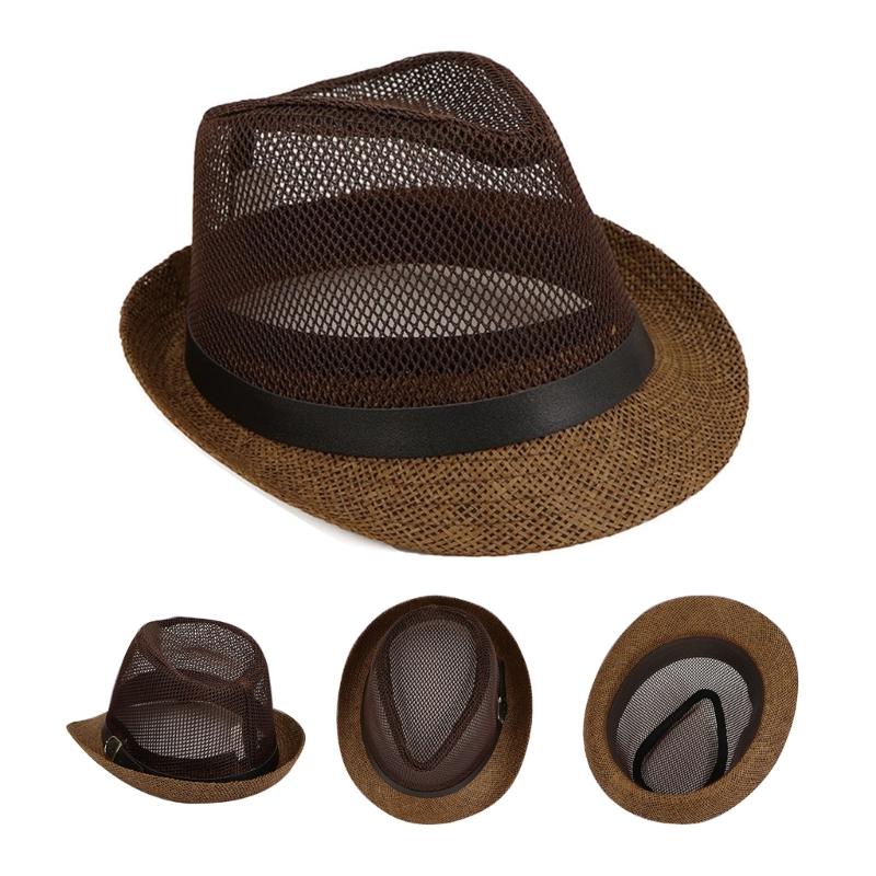 Eleganter Trilby-Hut im britischen Stil Strohhut für Karnevals Herren