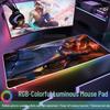 Extra-Large RGB Gaming Office Mouse Pad - Non-slip, Thickened Desk Mat for Keyboard, Ideal for League of Legends and Internet Cafe.