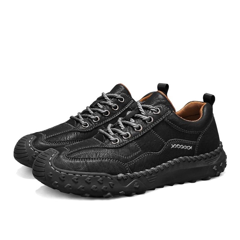 TUINANLE Casual PU Leather Men Boots Handmade Outdoor Comfortable Big Size 38-48 Business Sneakers Shoes for Men