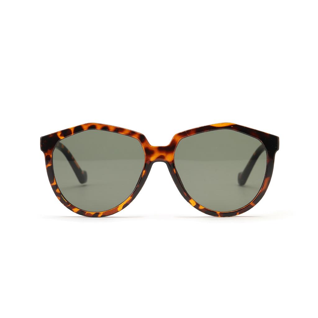 Glasses 95107 Large Frame Black Oval Thin Face Sunglasses Women, Sunglasses Men