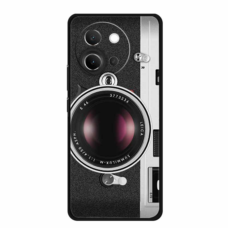 For Vivo V40 Lite Case Black Silicone Soft Back Cover Case For Vivo V40 Lite 5G Phone Case Cover V 40 V40lite 6.78" Funda Coque