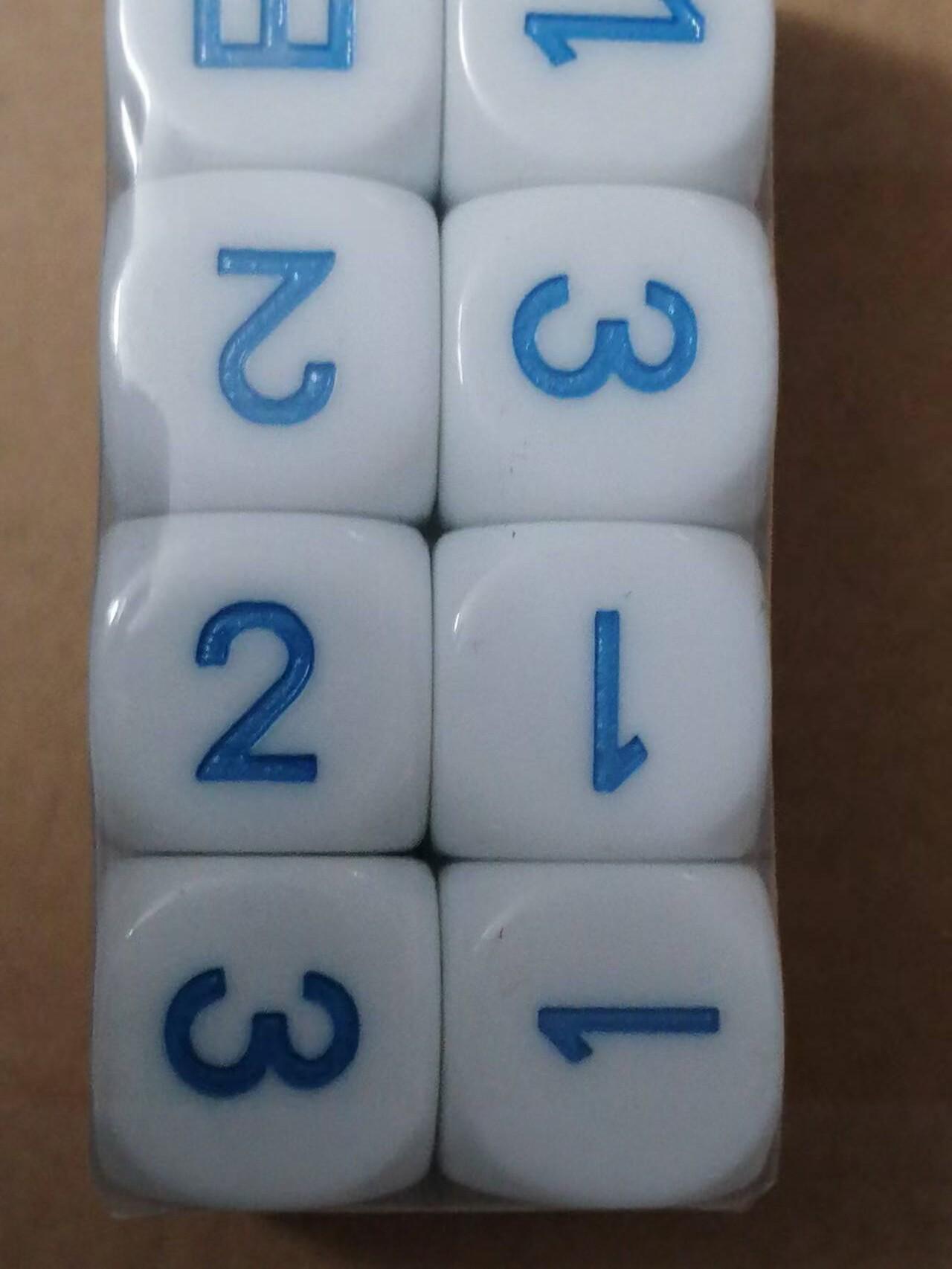 

Third-Order Digital Dice: 16mm White Acrylic Arithmetic Teaching Accessories