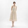 Wednesday Delight Wd_Garden Floral Sleeveless Dress_Ivory