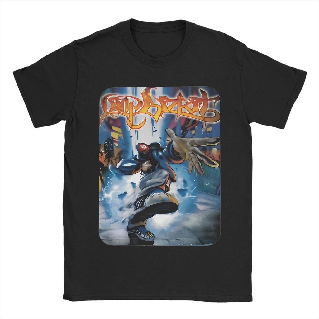 Vintage Limp Bizkit Band Tshirt Unisex Unisexs Crew Neck Pure Cotton T Shirts Rap Rock Short Sleeve Tee Shirt Original Clothing