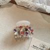 Korean Delicate Miniature Pumpkin Rhinestone Hair Clip, Sweet and Cute Versatile Small Grab Clip, Bangs Clip, Ponytail Clip