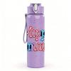 1PC Minny Smart Colorful Letter Print 750ml Color Plastic Sports Water Bottle Leakproof Flip Straw Lid Suitable for Sports Office Home Use
