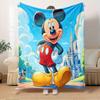 1pc Flannel Mickey Cartoon Pattern Bed Blanket for Room Decoration, Soft and Cozy, Great Gift