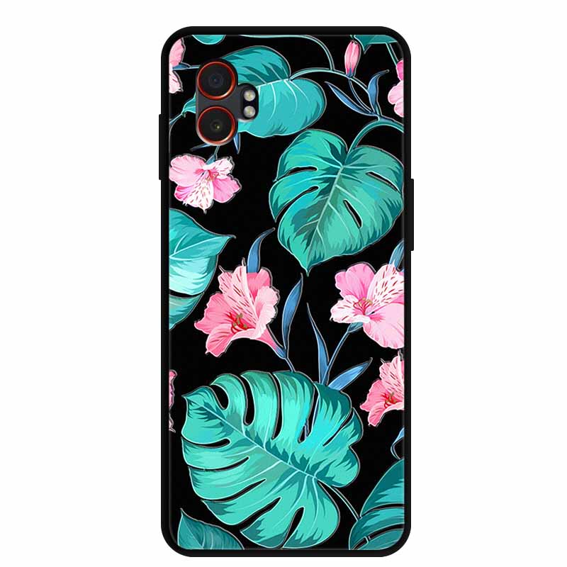 3D Emboss Case For Samsung Galaxy XCover7 Pro 5G Phone Case Flowers Silicone Soft Back Cover For Samsung Galaxy XCover7Pro Case