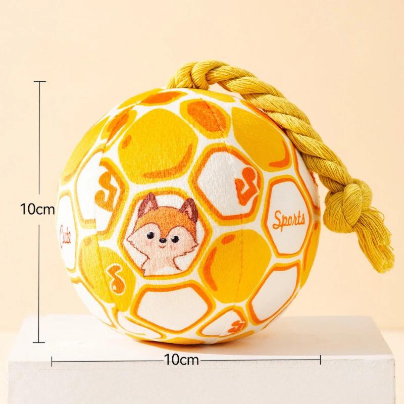 Bite-Resistance Dog Toy Interactive Pet Teeth Cleaning Toys Squeaky Dog Ball Toy Puppy Chewing Toys Pet Supplies