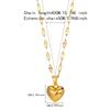 Stainless Steel Gold Beloved Charm Pendant Necklace for Women New Trend Girls Clavicle Chain Jewelry Holiday Gift