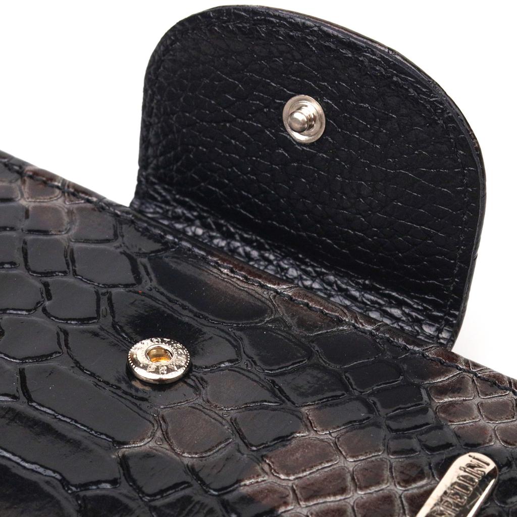 Geräumige vertikale Damenbrieftasche aus echtem Leder mit Schlangenprägung CANPELLINI Geldbörse 21676 Mehrfarbig