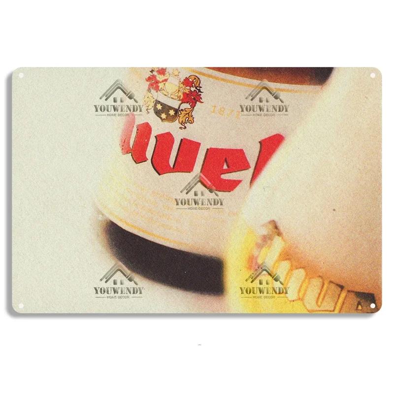 Duvel Beer Vintage Metal Poster, Retro Tin Sign, Decorative Plate, Room Decoration for Pub, Bar, Cave, Club, Wall Art Decor
