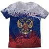 Summer Round Neck 3D Russian Bear Print Top Fashionable Casual Short Sleeved Men's T-shirts