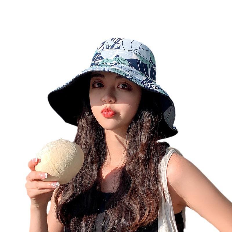 Double-Sided Peach Velvet Women's Sun Hat: Korean Style, Face-Covering, Large Brim, UV Protection