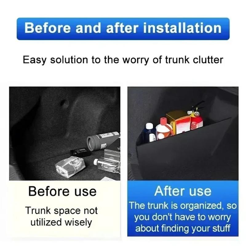 Auto Parts For VW For Volkswagen T Roc 2018~2024 2025 Trunk Storage Partition Multifunction Storage Box Car Trunk Side Partition