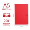 Round Buckle A5 Notebook - Business Meeting Diary with Creative Fabric PU Leather Cover