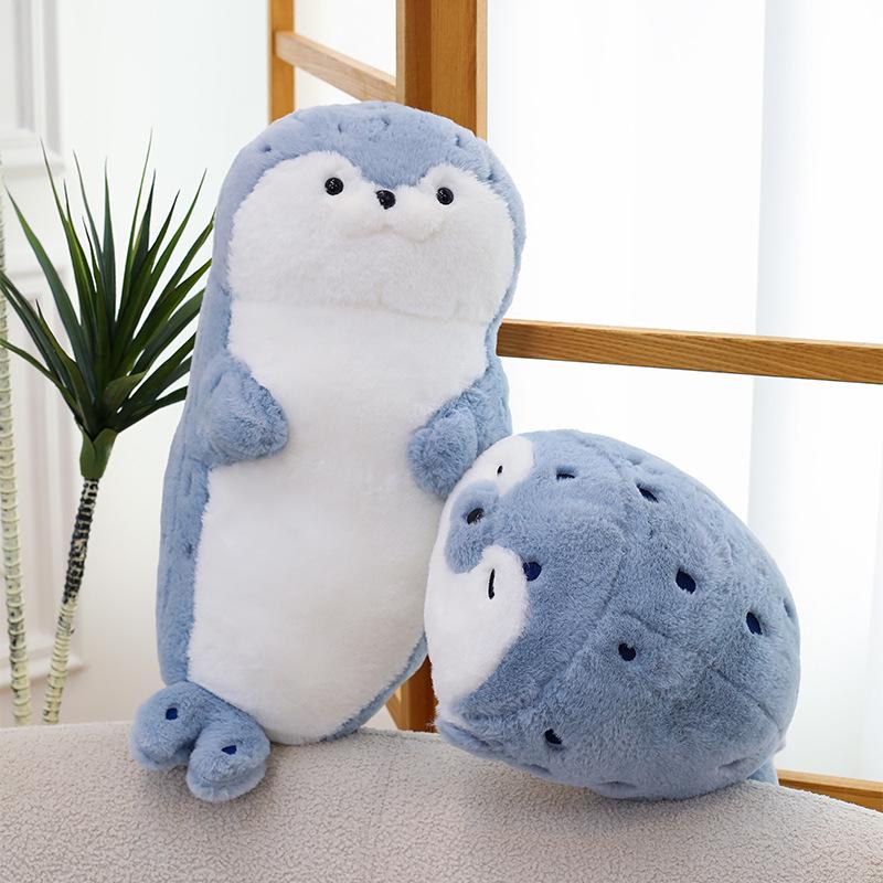 Super Soft Sea Otter Plush Toy - Large Sleeping Pillow & Bed Backrest
