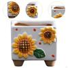 Planter Small Square Flower Pot Decorative Plant for Indoor And Outer Yard in Hof Bookcase