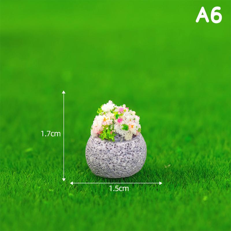 Mini Landscaping House Small Statue Figurine Crafts Figure Ornament Miniatures Home Decoration