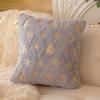 Sequin Christmas Plush Pillowcase Snowflake Cushion Cover Home Decor Throw Pillowcover  Sofa/Bed