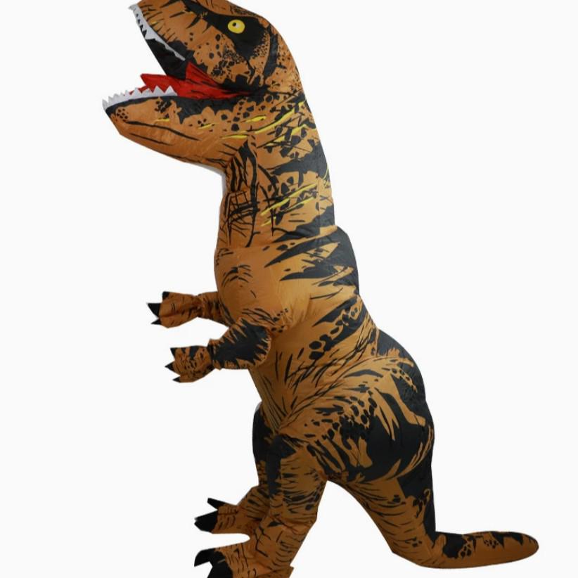 Aufblasbares Dinosaurier-Fahrradkostüm – Lustige Requisite für Partys & Cosplay